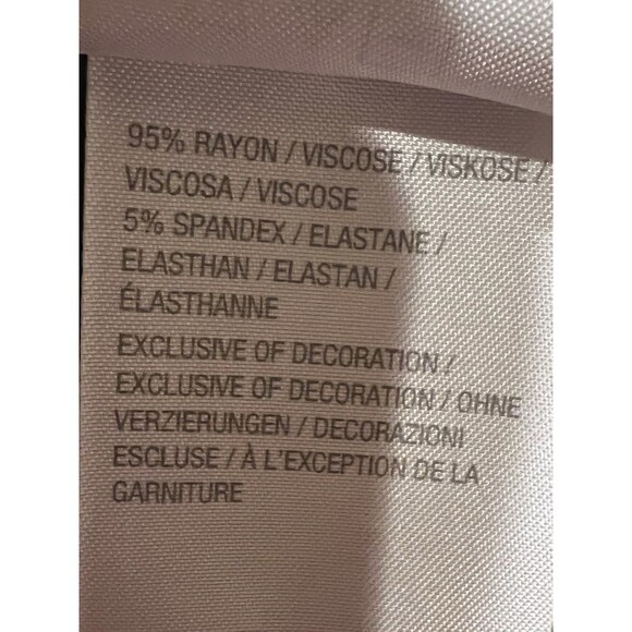 LOGO Lori Goldstein Long Sleeve Chiffon Trim Tunic Knit Top Rayon Size Small - Picture 6 of 6